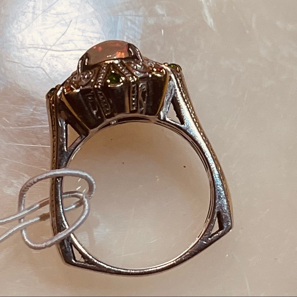 Gems enVogue Ethiopian Opal&Gemstone Cocktail Ring - Picture 12 of 16